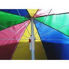 Shatex 8ft Dia Rainbow Patio Market Umbrella Beach Umbrella   